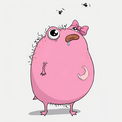 Pistacia, the lazy pink girlfriend